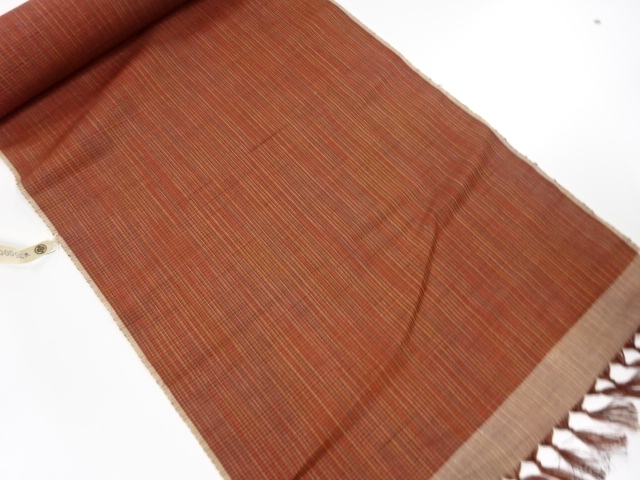 JAPANESE KIMONO / ANTIQUE BOLT FOR KIMONO / SILK / TSUMUGI